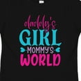 thumbnail image 4 of Inktastic Baby Daddy's Girl Mommy's World Cute Design Girls Toddler T-Shirt, 4 of 5