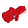 thumbnail image 4 of Sudadera con capucha para perros Abrigos de invierno Moda Casual Espesada Cálida Sudadera con capucha para cachorros Abrigos de invierno para perros pequeños medianos Gatos Rojo Rojo M, 4 of 12