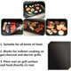 thumbnail image 4 of Esteras de Cocina para Barbacoa y Horno, Juego de 4 Esteras de Barbacoa Antiadherentes Reutilizables y Limpiables, Ideales para Gas Carbón, 330 x 400 x 0,2 mm, 4 of 5
