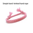 thumbnail image 2 of Linyer Woven Rope Adjustable Chain Cord Birthday Party Festival Holiday Work Dating Decoration Trendy Braided Jewelry for Dark Pink, 2 of 8