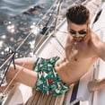 thumbnail image 2 of luoweisi Men's Beach Shorts Quick Dry Swim Trunks with Mesh Lining Christmas Tree XL, 2 of 5
