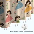 thumbnail image 6 of Beige Princess Dress Pattern Shower Curtain 84"x72" ,Bathroom Decorative Shower Curtains Set with 12 Hooks,Modern Waterproof Washable Shower Curtain, 6 of 6