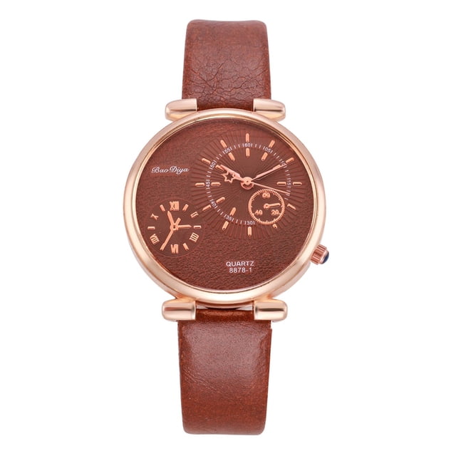 Fiudx Ofertas y liquidaciones Nuevo reloj de moda con correa para mujer, pulsera de cuarzo de ocio para mujer, pulsera con caja de regalo