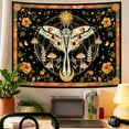 thumbnail image 3 of Gojian Orange Moth Tapestry Boho Retro Floral Flowers Tapestries Aesthetic Vintage Mushroom Tapestries for Bedroom Indie Small Tapestry Wall Hanging for Living Room Dorm, 3 of 6