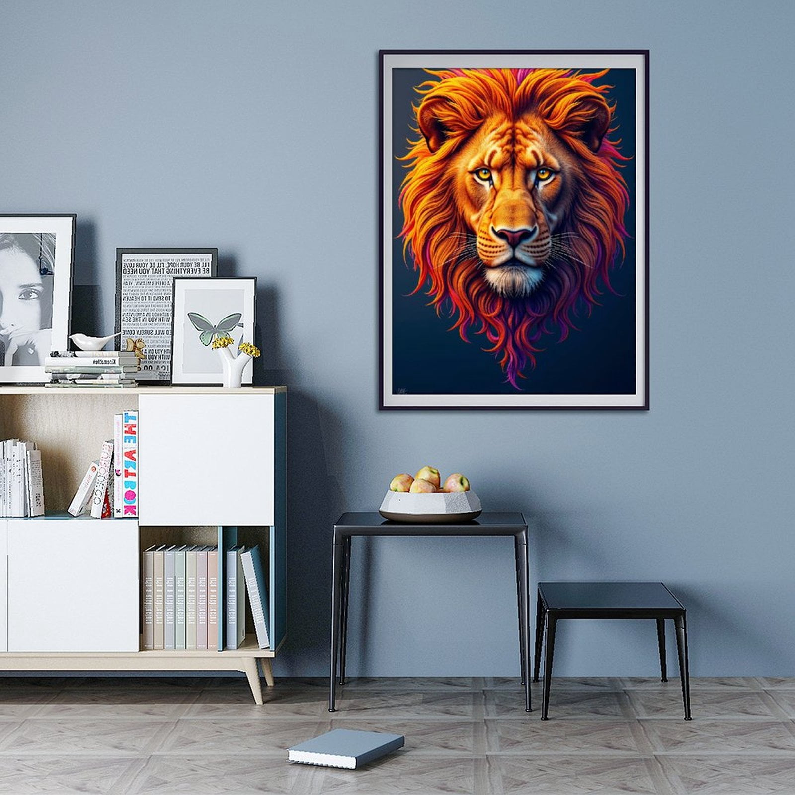 Diamond Art Kits for Adults - 5d Lion Vivid Colorful Mane Art Diamond Painting for Adults, Diamond Art for Adults Beginners, Diamond Painting Kits for Adults for Home Wall Decor