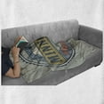 thumbnail image 6 of Minnesota Soft Flannel Fleece Throw Blanket, North Star State of America Lettering in Retro Round Frame with Country Flag, Cozy Plush for Indoor and Outdoor Use, 50" x 60", Multicolor, by Ambesonne, 6 of 6