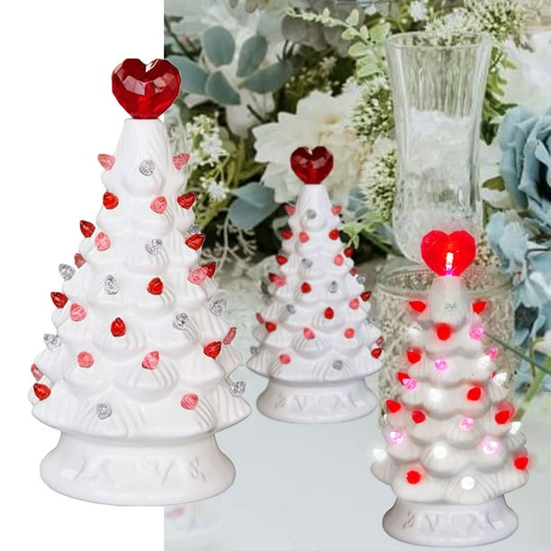 Fiudx Ofertas flash del día Decoraciones de boda/recuerdos de boda - Decoraciones de árbol LED para amantes con luces - Decoraciones navideñas con luces, regalos para el día de la madre, regalos de c
