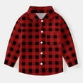 thumbnail image 2 of Fancifize Baby Boys' and Toddler Long Sleeve Plaid Button Up Shirt Little Big Boys Girls Casual Dress Shirts with Pocket 6M-8Years, 2 of 7