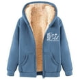 thumbnail image 1 of LOVZFMLL Vestes pour Femmes Sweat à Capuche en Polaire Imprimée à la Mode, 1 of 2