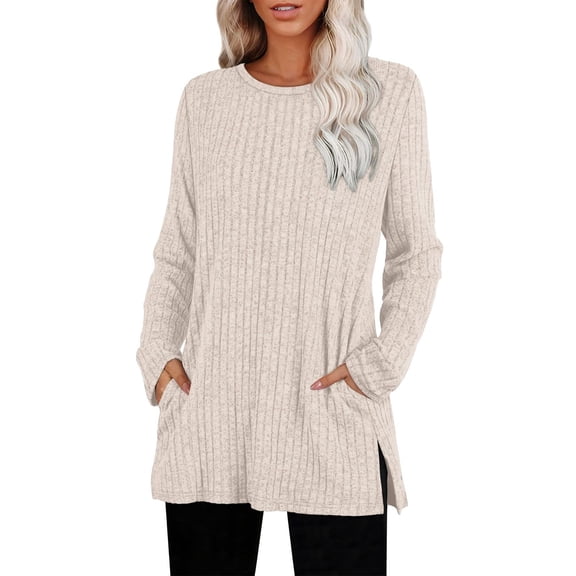 ZJXFGS Short Sleeve Sweaters Sweaters for Women Knit Pullover Tops Women Womens Short Sleeve Sweaters Beige L
