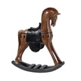 thumbnail image 1 of Figura de caballito de madera, colección de figuras de animales, decoración tradicional para el hogar, adorno de escritorio para estantería, entrada,, 1 of 9
