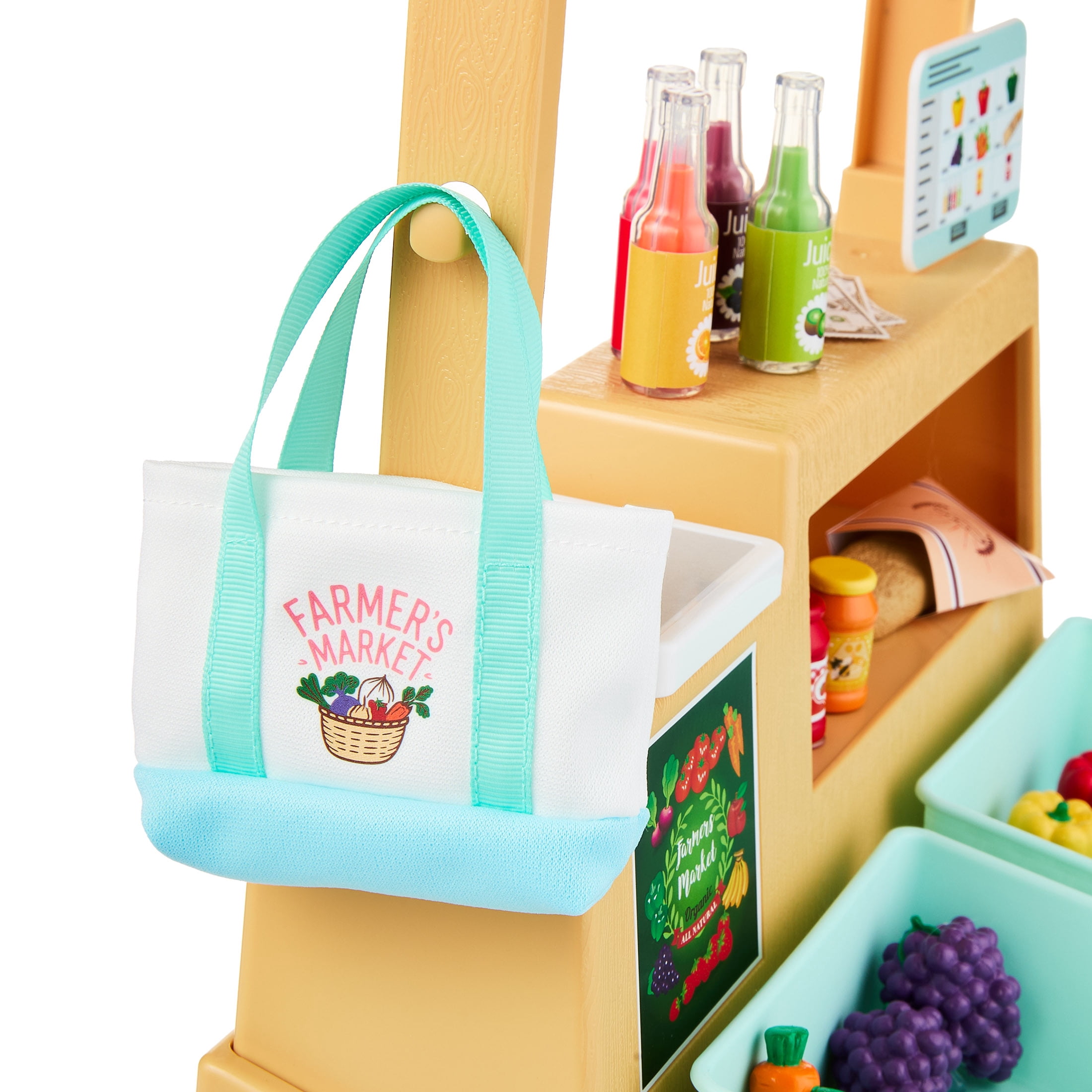 My Life As Farmer's Market Stand Doll Play Set for 18-inch Dolls, 22 Pieces