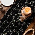 thumbnail image 3 of Sparrow Table Runner - 72 Inch Long Spring Birds on The Branches Vintage Country Black Cotton and Linen Blended Dress Scarves Farmhouse Table Runner for Kitchen Dining, Coffee Table, 13" x 72", 3 of 8