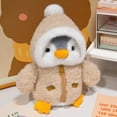 thumbnail image 4 of BAELLERT Cute Penguin Plush Toy for Kids Soft Stuffed Animal Pillow with Clothes Hats Decorative Baby Comforting Sleep Doll Gift for Children Birthday, 4 of 8