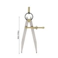 thumbnail image 2 of Precision Spring-loaded Spacer Calipers,Adjustable Lockable Pitch Gauge Drawing Instrument,Flat Leg Separator,Pitch Gauge Gold Pitch Gauge 175mm,For Geometry,Drawing,Drafting, 2 of 9