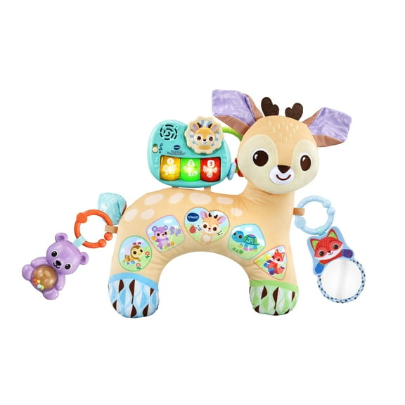 VTech Baby Prop & Play Tummy Time Pillow Fabric, Plastic with Accessories, Baby and Toddler Toys