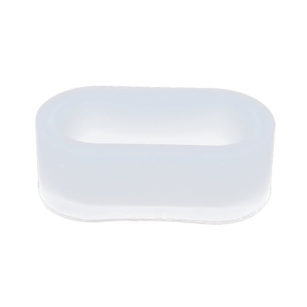 Molde de silicona para caja de almacenamiento, molde de silicona con forma de elipse larga, molde de silicona para maceta, diseño elevado