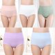 thumbnail image 5 of piezas de ropa interior de cintura alta para mujer, bragas para mujer (L) 5 colores, bragas de mujer de color sólido, 5 of 5