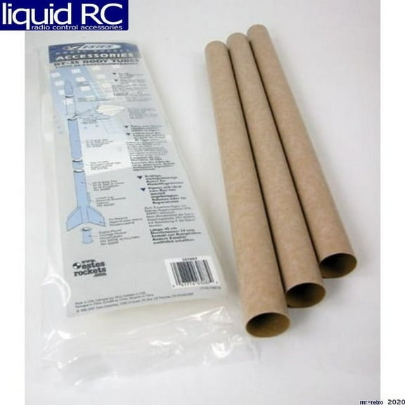 Estes 3 Count BT-55 Body Tubes that fit NC-55 Nose Cones