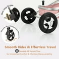 thumbnail image 4 of LINLUX 2 in 1 Baby Stroller w/ Diaper Bag & Big Wheel, Infant Pushchair, 23 Pounds, Pink, 4 of 7