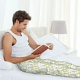 thumbnail image 4 of Uemuo Moon And Rabbit Pattern Men's Wide Leg Palazzo Lounge Pants with Pockets Light Weight Loose Comfy Casual Pajama Pants-Medium, 4 of 9