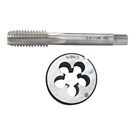 

BAMILL 5/8 -11 UNC Tap and Die SetMachine Thread Tap and Round Thread Die Right Hand