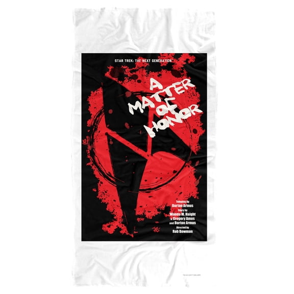 Star Trek Beach Towel, 30"x60" TNG Season 2 Episode 8 Beach Towel