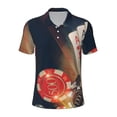thumbnail image 2 of Daiia Casino Poker Chips Pattern Men’s Polo Shirts,Solid Deck Shirt,Classic Fit, Breathable Cotton Polo for Casual and Sport Wear-Large, 2 of 7