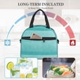 thumbnail image 4 of Easygdp Blue And Turquoise Caja de Almuerzo para Mujeres y Hombres, Bolsa de Almuerzo Insulada, Bolsas Reutilizables Impermeables para Viajes, Trabajo y Picnics, 4 of 7
