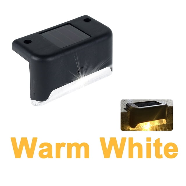 Luces LED solares para exteriores, luces de decoración de jardín IP65, lámparas de cubierta de escalón, iluminación de jardín, valla, decoración de patio