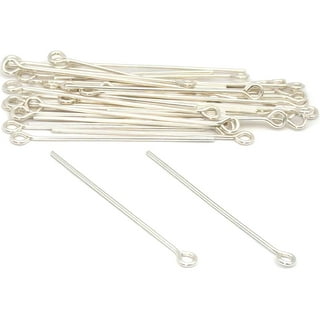 2.5 Inch Silver Plated 22 AWG Eye Pins