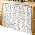 thumbnail image 2 of Grey Spring Floral Cabinet Curtain 35"Wx35"L,Dustproof Under Sink Skirt with Self Adhesive Tape,Elegant Watercolor Summer Botanical Cabinet Curtain Cover for Kitchen Sink,Bathroom Vanity,Laundry Room, 2 of 9