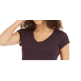 thumbnail image 2 of Ideology Womens Essential Heathered V-Neck Pullover Top, 2 of 3