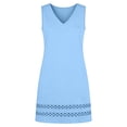 thumbnail image 5 of LIaqionyy Dresses for Women V Neck Sleeveless Lace Dress Elegant Summer Sundress Beach Vacation Outfits, 5 of 6