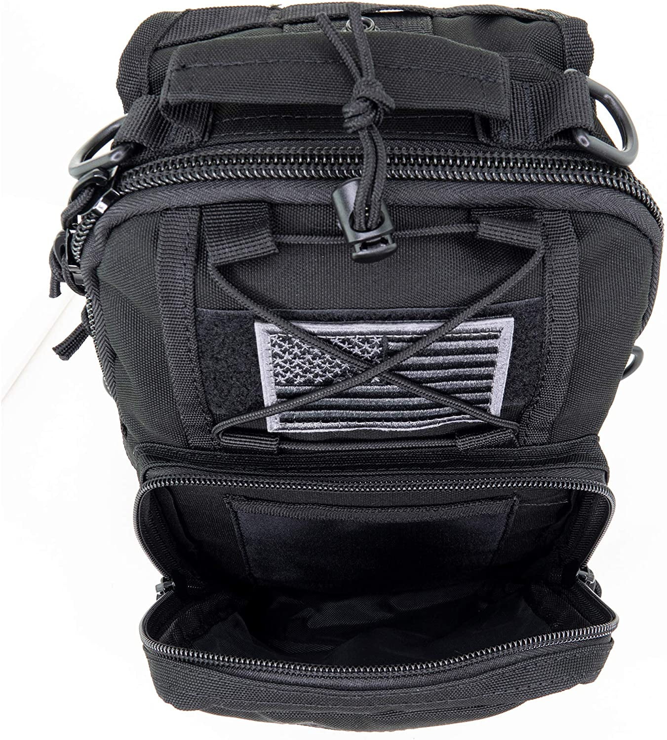LINE2design First Aid Sling Backpack - EMS Emergency Medical Supply Bag - Black