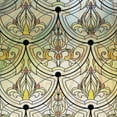 thumbnail image 5 of 3D Stained Glass Window Film, Decorative Window Privacy Film for Bathroom,Front Door,Home, Sun Blocking Heat Control,Static Cling, Golden Ironwork 23.6inch x 70.8inch, 5 of 7