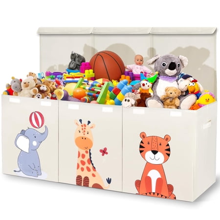 Zebra Baby Toy Storage Organizer for Kids, Toddlers - Large Chest, Toybox for Living Room - Collapsible Box for Boys, Girls - Boxes, Bins, Organizers for Toys