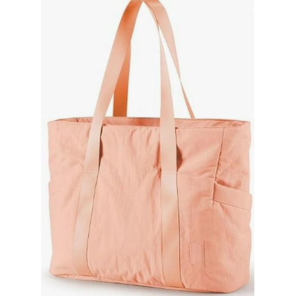 RKXQT Tote Bag for Women with Zipper, Gym Tote with Compartments, Work Tote Nurse Dance Yoga Bag for Sport, Travel Color: D-beige-m-fits 15.6" Laptop