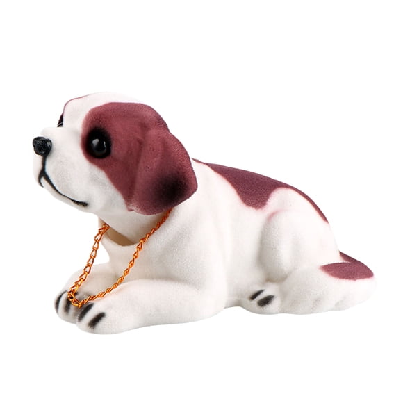 Adorno de coche con chihuahua de cabeza oscilante, perro que asiente con la cabeza, adorno para coche, escritorio o mesa, juguete para niños