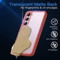 thumbnail image 5 of JETech Matte Case for Samsung Galaxy S23+ / S23 Plus 5G 6.6-Inch, Frosted Translucent Back Protective Slim Phone Cover, Anti-Fingerprints (Red), 5 of 7