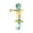 Mint Green__a, variant on Plumora Baby Chameleon Plush Height Toy - Multi-Functional Growth Chart Ruler Plush, Hanging for Car Seat and Stroller, Crib Toy, Stuffed Animal for Measuring Height, Soft.