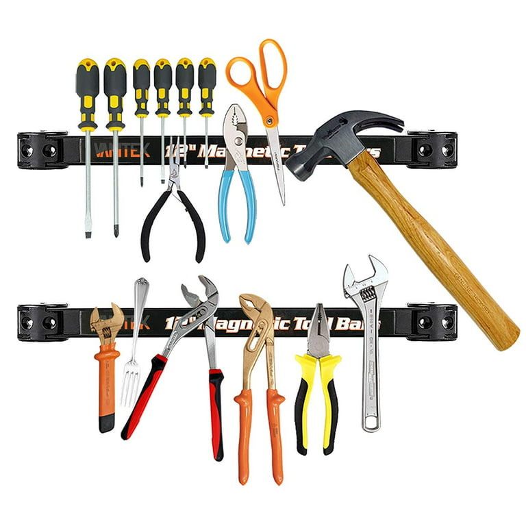 4 Pack 12 Magnetic Tool Holder, Magnetic Tool Holder Strip, A Tool Magnet  Bar For Shop Organization, Magnetic Tool Organizer For Garage, Easy To