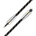 thumbnail image 5 of HUGFEGWE Mini-Toslink to Optical Cable, Toslink to Mini Plug 3.5mm Optical Fiber Digital Audio Cable with SPDIF Gold Plated Connector.(2M) CA919-109973, 5 of 5
