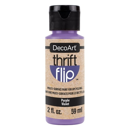 DecoArt Thrift Flip Multi-Surface Paint - Purple, 2 oz