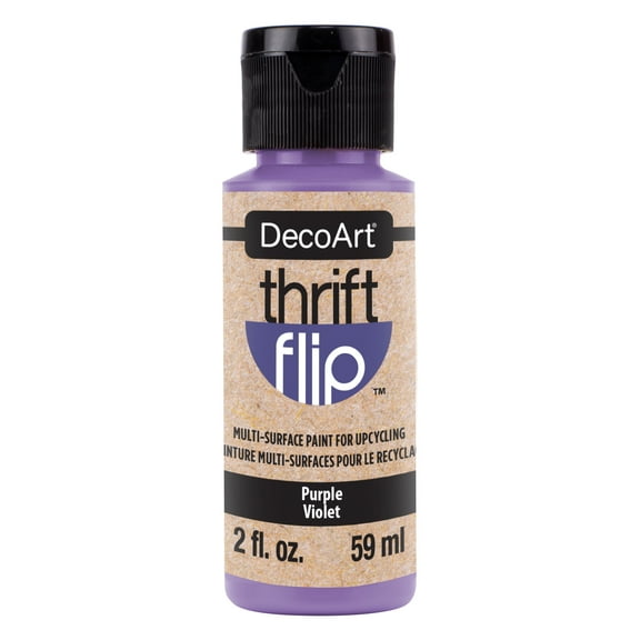 DecoArt Thrift Flip Multi-Surface Paint - Purple, 2 oz