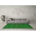 thumbnail image 3 of Ahgly Company Indoor Square Abstract Green Modern Area Rugs, 7' Square, 3 of 4