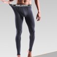 thumbnail image 1 of Mikilon Men Solid Casual Tight Base High Waist Breathable Keep Warm Ankle-Length Pants, 1 of 4