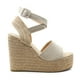 thumbnail image 2 of Sandalias con plataforma Exterior Textil Color Beige&nbsp; Para Mujer De RBCOLLECTION, 2 of 3