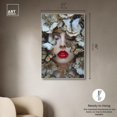 thumbnail image 5 of Madama Butterfly Canvas Floral Collage Wall Art by Art Remedy, Silver Frame, 30" x 45", 5 of 7