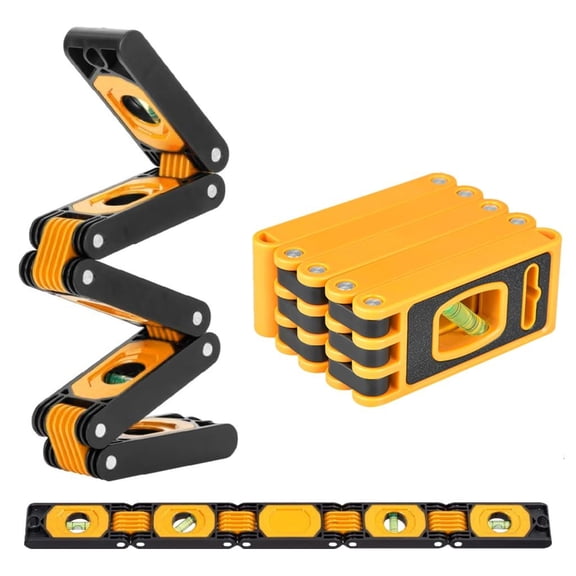 MOMOJIA Space Saving Foldable Bubble Level Tool for Wall Mounting Tile Installation and Woodworking